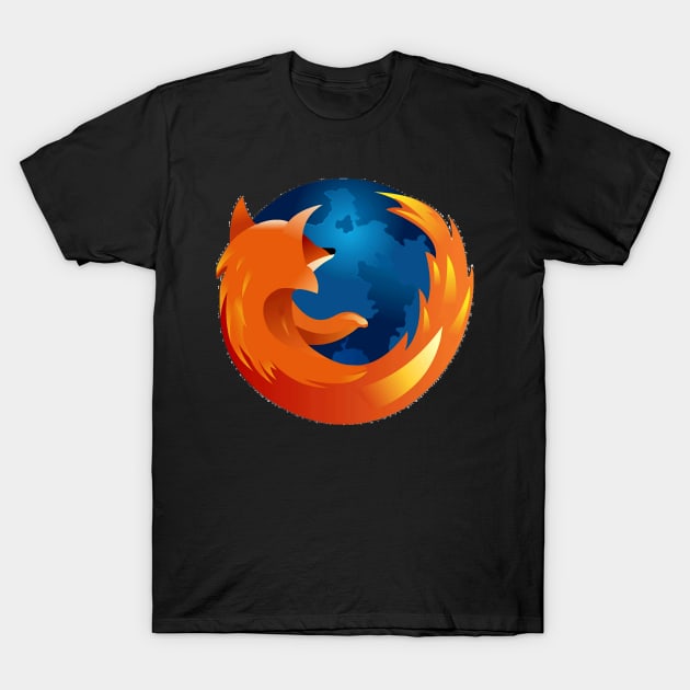 Mozilla Firefox Logo T-Shirt by Vincent Perkins